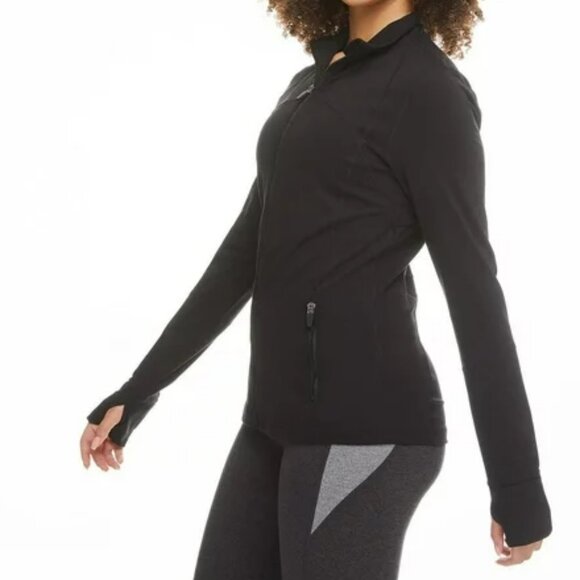 Athletic Works Women's Performance Full-Zip Jacket - Black - Picture 3 of 5